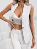 NEW Arrivals 8 Colors Elegant Ladies Midi Career Suit Office Lady Style Vest Button Professional Women's Casual Tops Waistcoat Outer Wear Suit Vest Women Clothing Supplies