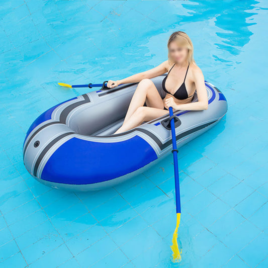 Thickening PVC Inflatable Boat Kayak Canoe Pump Drifting Fishing Rowing Air Boat Fishing Boat Kayak 150cm(oars not included)