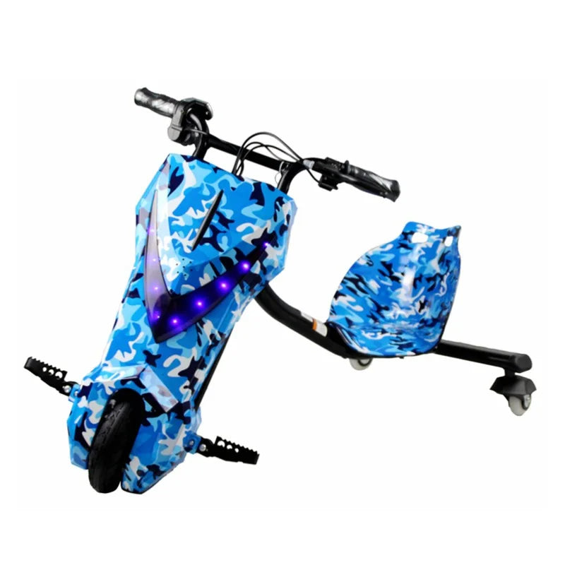 HOT SALE (Few Units Left) NEW 8 Colors Children's Kids Electric Scooter Foldable Height Adjustable Double Brake Drift Kart Light Remote Control Aluminum Alloy 15km/h