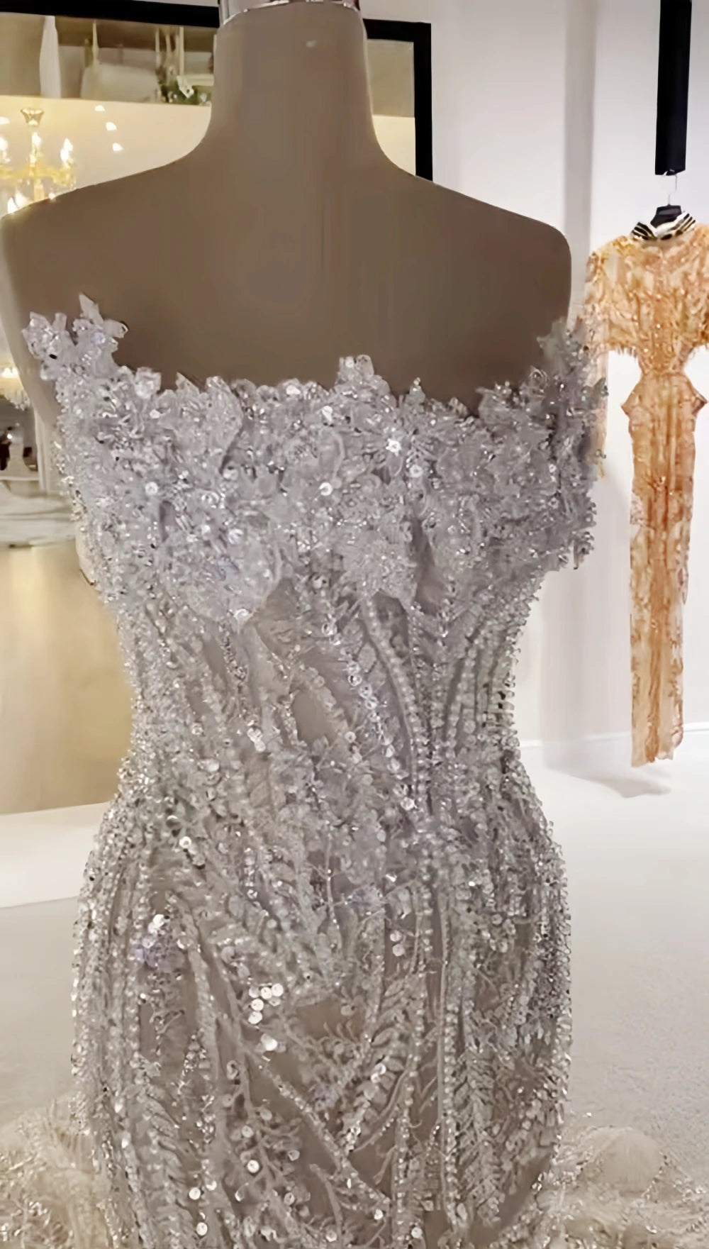 Boutique Gala HOT SALE NEW Arrivals Bridal Gown Luxury Elegant Beaded  Strapless Long Train Backless Mermaid Wedding Dress Women's Luxury Clothing Supplies