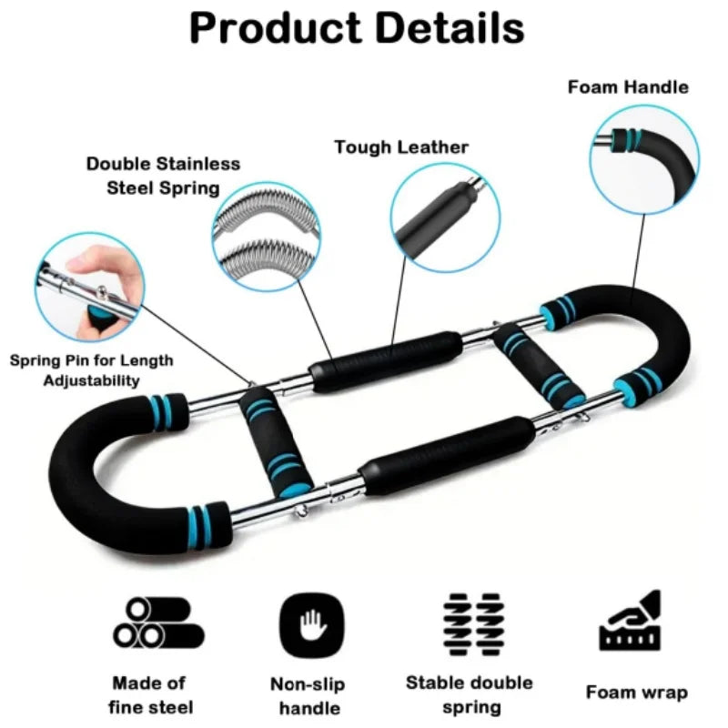 Awaken Your Muscles Adjustable Twister Arm Trainer Portable Forearm Strengthener Power Arm Exercise Equipment Home Workout Spring Strengthener Gym Fitness Accessories