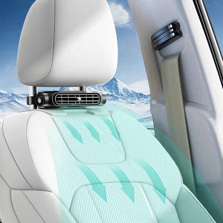HOT Selling NEW  Car Turbine High Wind USB Type-C Plug-in Seat Back Headrest Fan Cooling Car Accessories