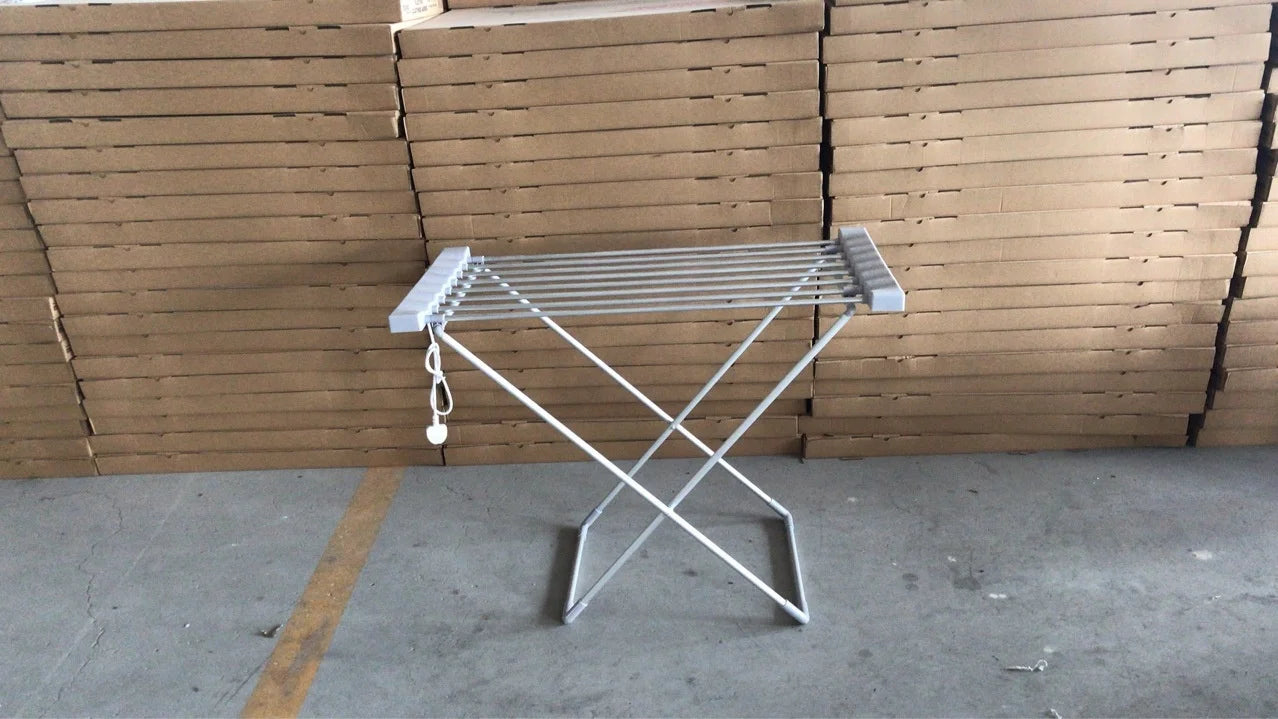 Hot Electric Clothes Airer Dryer Rack with Folding Wings Portable Tower Warmer Freestanding Electric Drying Rack Aluminum Alloy Home Bedroom Indoor Outdoor Clothing Accessories