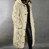 10 Colors S-5XL Plus Size Women's Trendy Long Cardigan Sweater Long Sleeve Single-Breasted Hooded Winter Coats for Ladies Women Knitted Sweater Coats