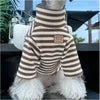 S-2XL Dog Clothes Autumn/Winter Thick Warm Baseball Uniform Sustainable Pet Hoodies Pet Clothes