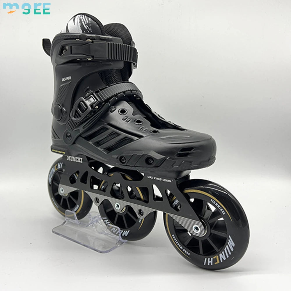 EU 35/46 Large Size Professional Fitness Speed Top Quality Skates for Adults High Performance Inline Skates with 3 -110mm PU Wheels Outdoor Sports Supplies
