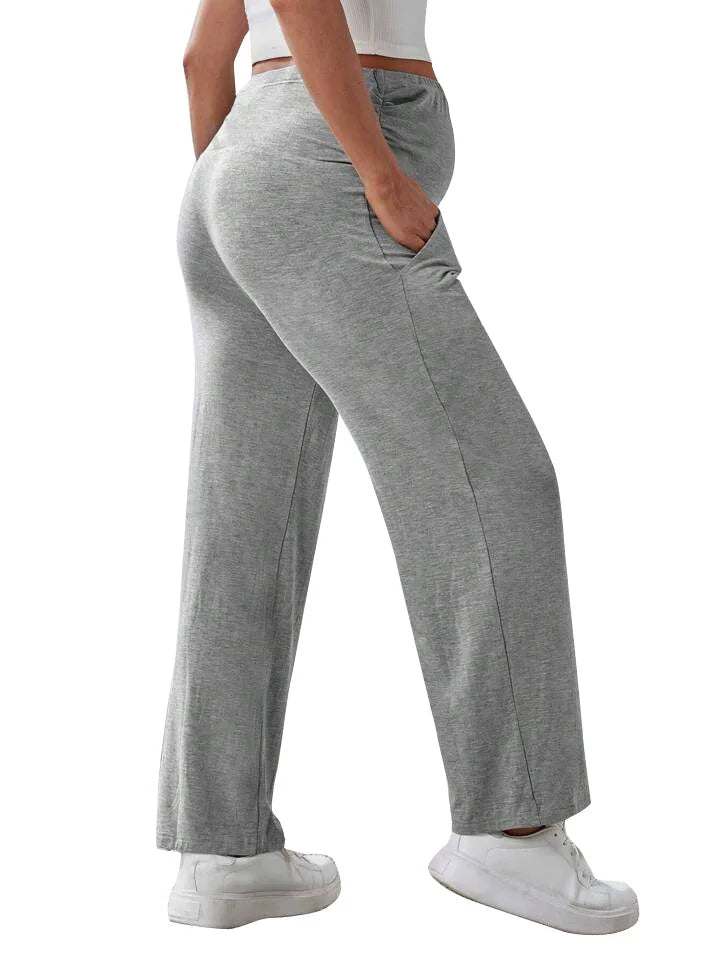 Black/Dark Gray/Gray Color S-XL  Custom logo Women's Maternity Lounge Pants Over-the-Belly Jogging Bottoms Long Pregnancy Yoga Trousers Loungewear Outdoor Activewear