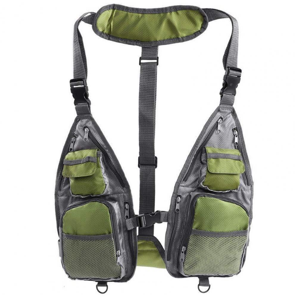 Fishing Mesh Vest Lightweight Fishing Vest with Pockets Open Sides  High Quality Soft Breathable Multipurpose Trolling Vest Fishing Apparel Accessories