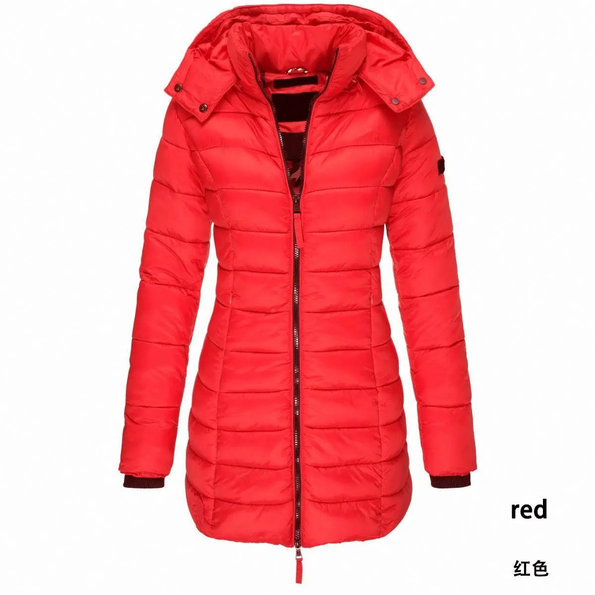 Hot Sales 8 Colors S-3XL Plus Size  High Quality Winter New Women Cotton Padded Women Long Slim Body Warm Down Cotton Padded Coat Parka Jackets Women Outerwear Winter Apparel Supplies