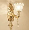 Villa Home Living Room Luxury Nordic Retro Crystal Gold Wall Lamp Living Background Wall Fitting Bedroom Bedside Corridor Lighting Candle Bracket Light