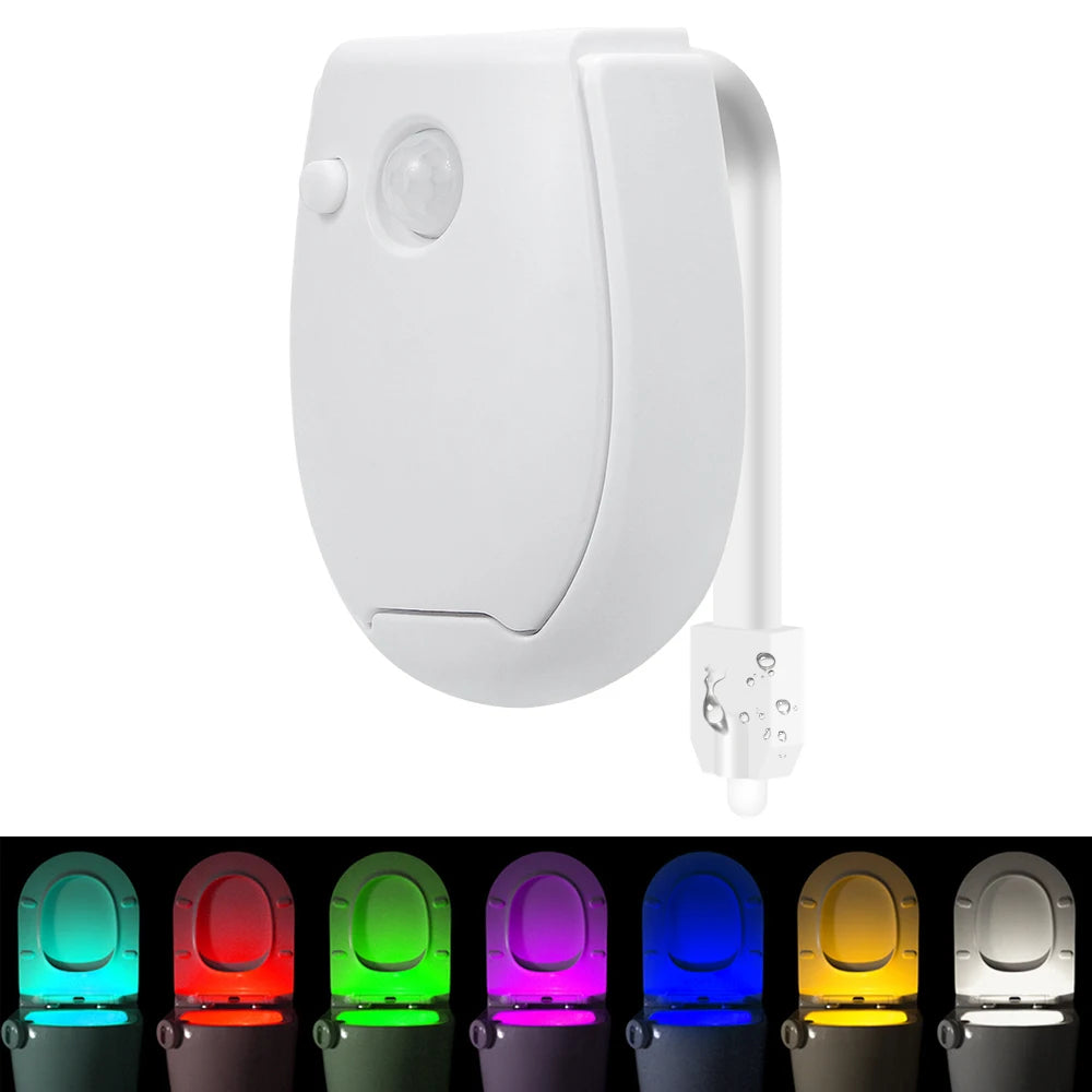 3 Modes Toilet Night Light Smart PIR Motion Sensor Toilet Seat Lamp Bathroom Waterproof Lighting Bulb RGB Toilet Lamp Led Luminaria Lamp