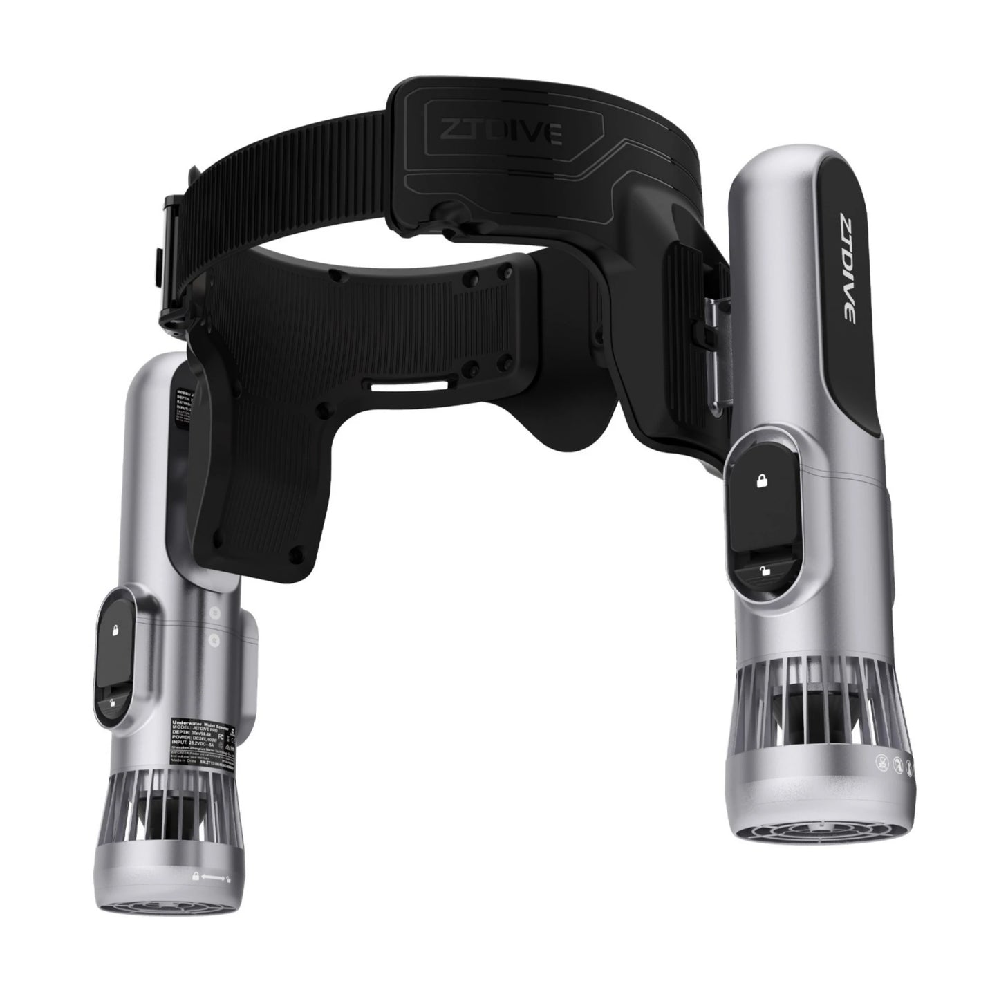 Sea Electric Scooter Set CE Certified 1200W Aluminum Alloy Hands-Free Electric Underwater Waist Scooter for Diving Scuba Snorkeling Water Sports 2.5m/s Speed
