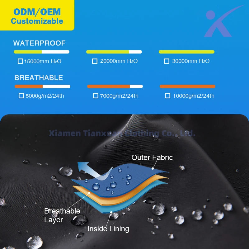 NEW  3-Layer Dry Suit Waterproof Breathable Free Diving Dry Suit for Outdoor Kayak Canoe Professional Training Men Water Sports Apparel Suits