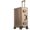 100% All Aluminum Magnesium Alloy 20' 24' 29' Inch Premium Unisex Spinner Wheels Carry on Trolley Luggage Suitcases Sets Travel Business Trips Professional Top Quality Luxury Suitcases
