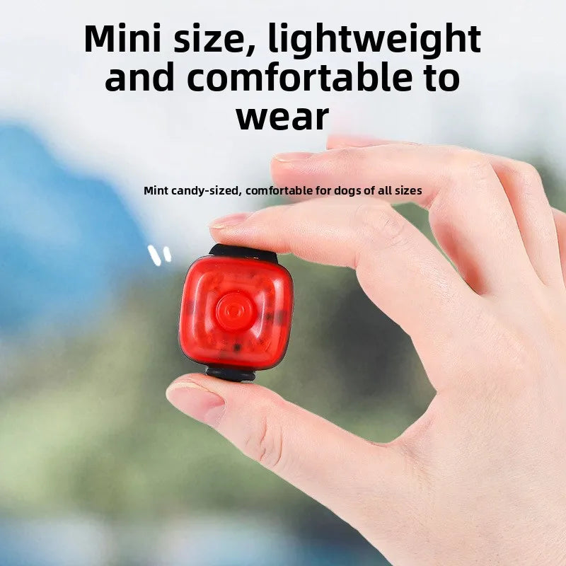 10 Colors Dogs Cats Night Walking 4 Lamp Beads Frosted Shell Pet Walking Light Two Wearing Ways 3 Flash Modes Long Battery Life Dog Collar Clip Safety Light Anti-Lost Pets Security Accessories