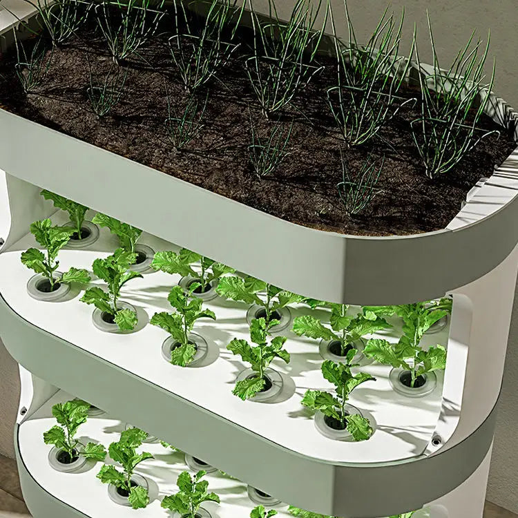 Farm Hydroponic Indoor Growth Tower Automatic Hydroponic System Vertical Garden Mini Aeroponic Home Intelligent Led Light Plants Seeds Growth Garden Supplies ( For Fast delivery please contact us)