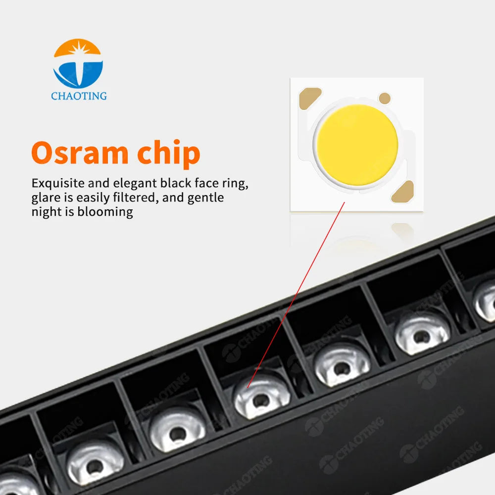 NEW Arrivals Home Business Office Restaurants Professional Smart 2.4G TUYA APP Wi-Fi Bluetooth Magnetic LED Track Light System Demo Box Portable Custom Sample Box Show Magnet Track Light