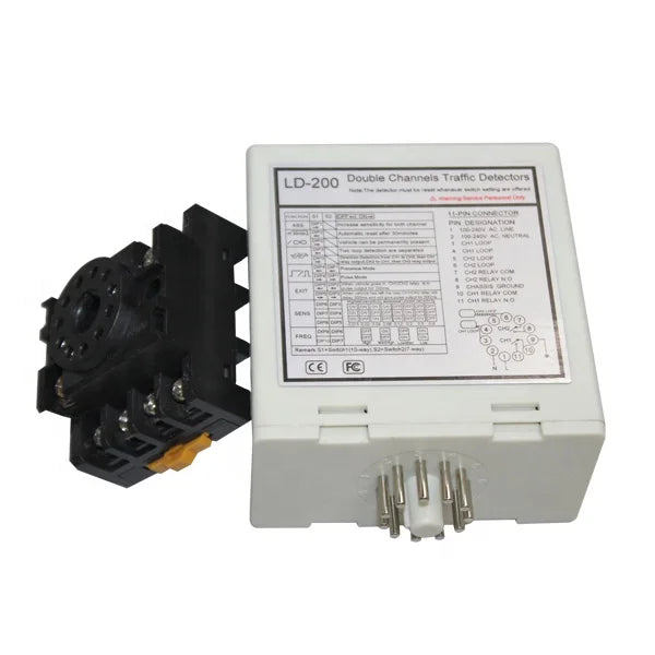 NEW Arrivals Cars Trucks Double Channel Induction Vehicle Loop Detector for Vehicle Control System Traffic Detection System