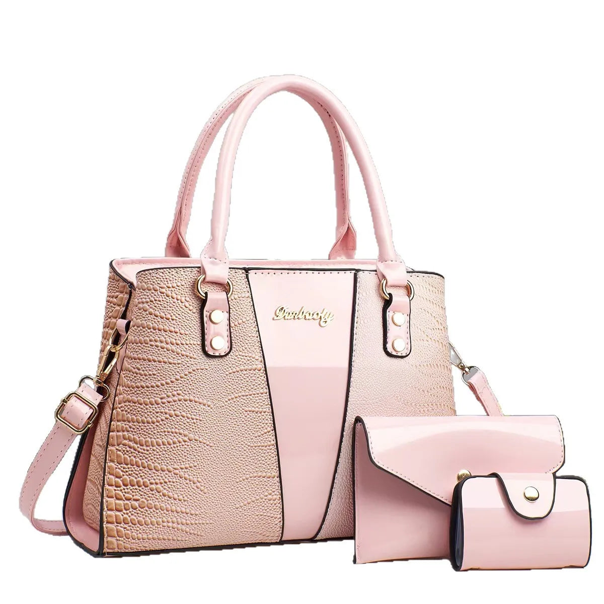 10 Colors NEW Fashion 3 PCS Set Large Capacity Luxury Messenger Handbags Good Quilted Leather Designer Women's Shoulder Bags Evening Party Office Lady  Bags Women Apparel Accessories