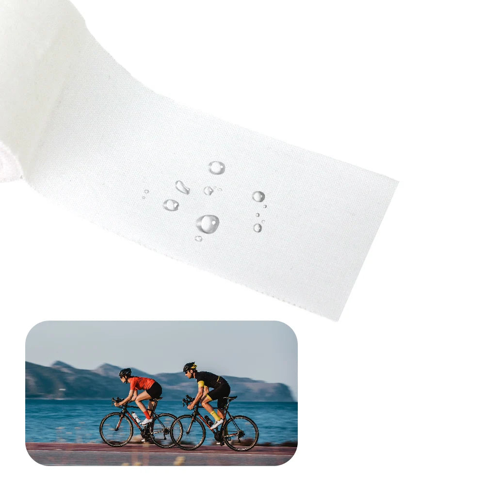 Customized Logo 10cm Width White Cotton Athletic Sports Tape Rayon Kinesiology Bandage Zinc Oxide Glue for Ankle Finger Knee Arms for Outdoor Running Gym Cycling Fitness Sports Accessories
