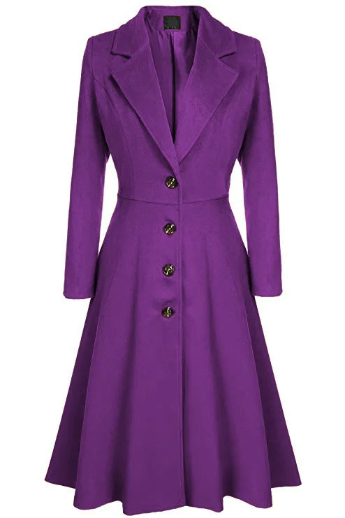 NEW Arrivals S-3XL 7 Colors New Fashion Women Autumn Winter Long Sleeve Long Blend Coat Casual Woolen Windbreaker Ladies Tops Overcoat Winter Clothing Supplies