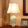 Home Villa Hotel Living Room Bedside Luxury Lampshade 100% Ceramics Contemporary Ceramics Table Lamp American Style Living Room Bedroom Bedside Desk Light Hotel Art Decorative Lighting Accessories.