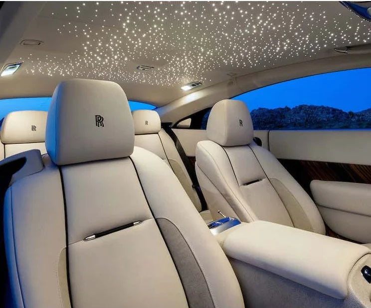 Galaxy Lights 16W RGBW Car Roof Star Light Interior LED Starry Ceiling Led Fiber Optic Lights App Control Dynamic Symphony Atmosphere Planet Starlight Decorative Projector Vehicle Lighting Decor Accessories