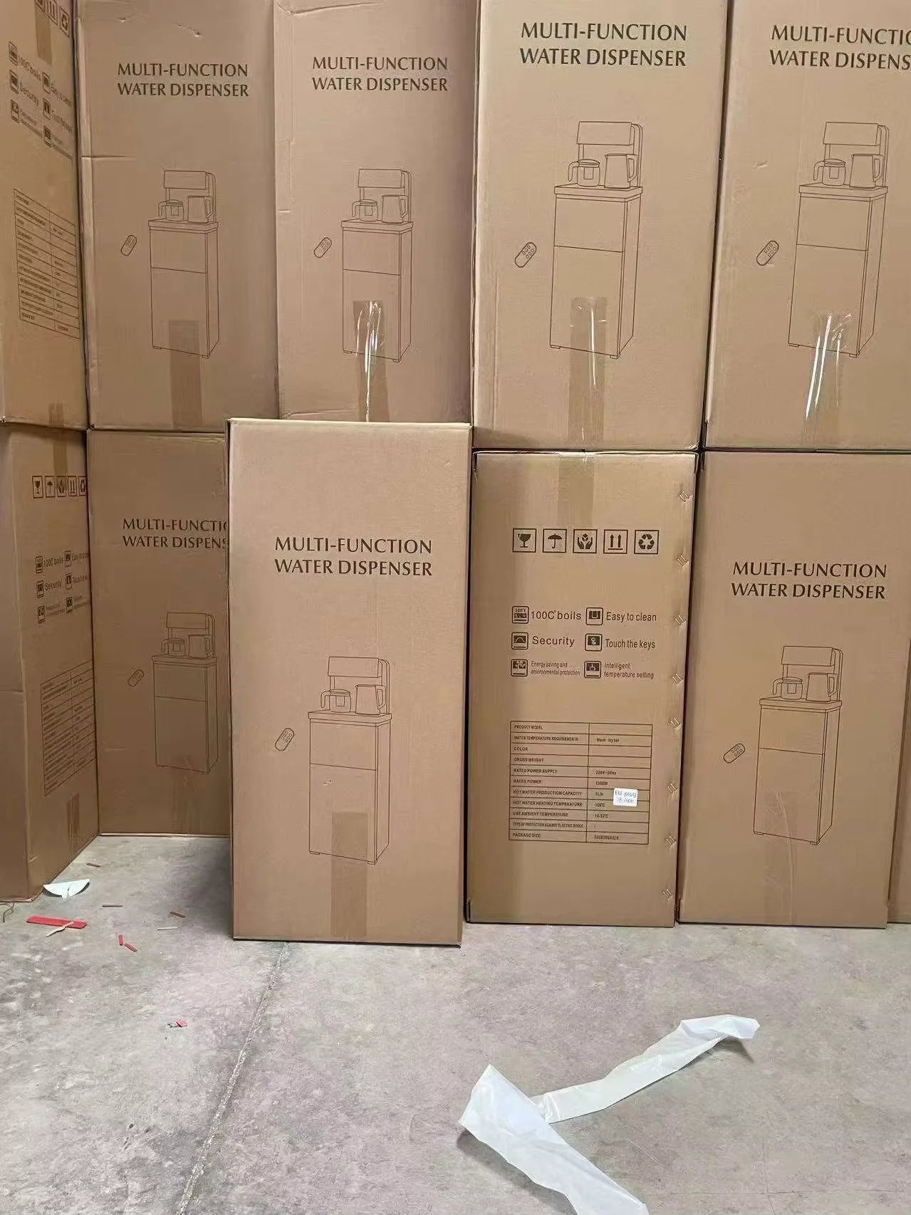 NEW Hot Selling High-End Water Electronic  Dispenser with Large Display Screen Touch Control for Ice Water Temperature of 10 ° C Hot Cold Water Dispenser for Home Office Restaurants Hotel Use