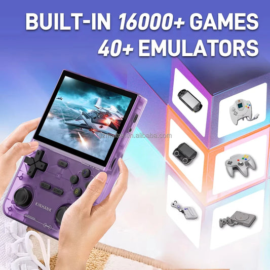 K36 Handheld Game Consoles 3.5 Inch IPS Screen Pocket Game Player Linux System RK3326 64GB Support WI-FI 40 Simulators Console