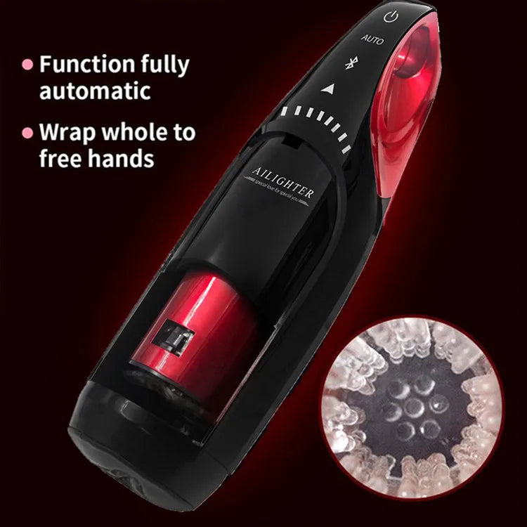 NEW Automatic Telescopic Male Masturbator Male Stroker With Heating Sex Toys for Men Masturbation Adults Sex Devices Supplies