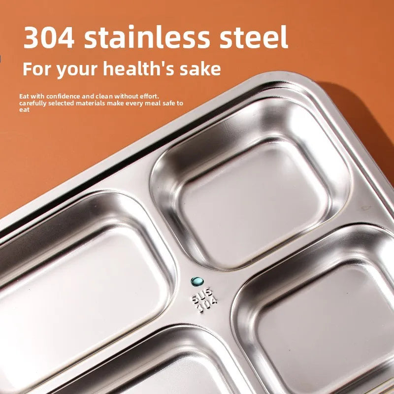 Outdoor Travel Camping Beach Office Students Electric Heating Lunch Dinner Box 304 Stainless Steel Inner Liner - Constant Temperature Lunch Box for Portable Food Heating Storage