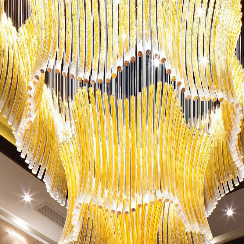 HOT SALE Villa Home Living Room Staircase  Luxury K9 Crystal LED Art Chandelier Hotel Bar Lobby Villa Exhibition Hall Shopping Mall and Hotel Non-Standard Creative Art Decoration Luxury Lighting Supplies
