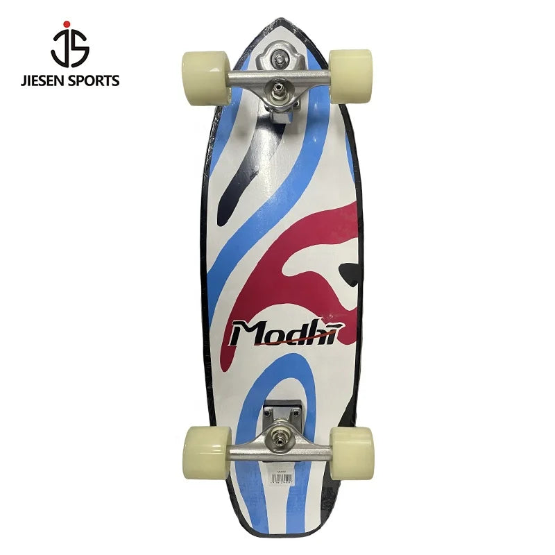 Top Quality High Speed Silence Led Lights Surf Skateboard Custom Surfing Complete 7-Layer Canadian Maple Deck 29x9.5" Single Rocker Kick Tail Concave PU 65x51mm HR85A New Model