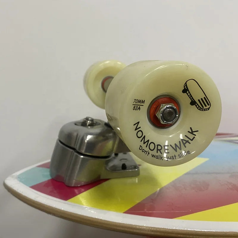 Top Quality High Speed Silence Led Lights Surf Skateboard Custom Surfing Complete 7-Layer Canadian Maple Deck 29x9.5" Single Rocker Kick Tail Concave PU 65x51mm HR85A New Model
