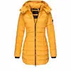 Hot Sales 8 Colors S-3XL Plus Size  High Quality Winter New Women Cotton Padded Women Long Slim Body Warm Down Cotton Padded Coat Parka Jackets Women Outerwear Winter Apparel Supplies