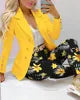 Boutique Gala HOT SALE 2 PCS Set 12 Colors S-2XL Autumn Spring Office Lady Long Sleeve Luxury Women Suits Formal Blazer Business Dinner Evening Party Prom Pants + Jackets Set Ladies Luxury Clothing Supplies