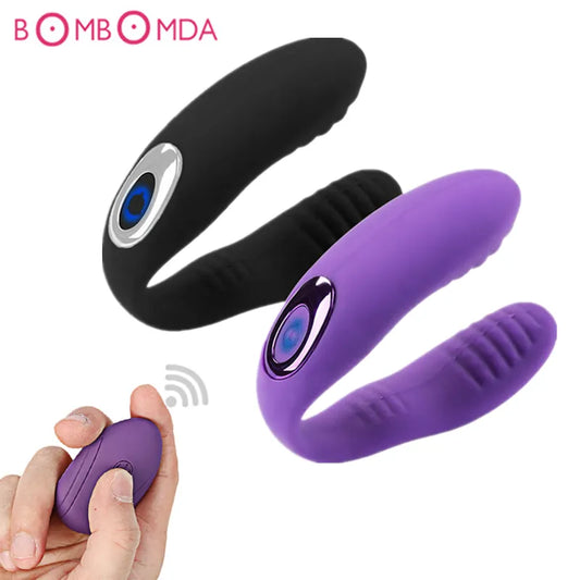 Vibrating Sex Toy For Adult Vagina Clitoris Stimulate U Type Vibrator For Women Masturbator Wireless Remote Vibration For Couple