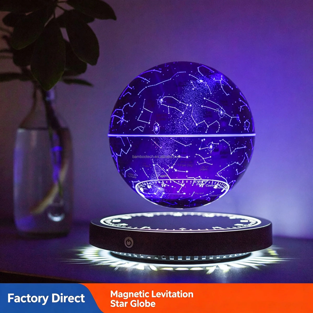 NEW Home Bedroom Living Room Decoration Touch Control LED Desk Magnetic Levitation Starry Residential Luxury Lampshade Portable Table Lamp Nordic Hotel Bedside High Configuration Lighting Supplies