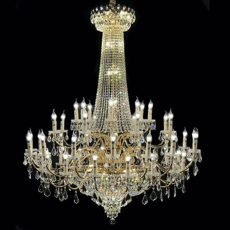 HOT SALE Maria Theresa Art Decor Villa Home Custom K9 Crystal Murano Glass Villa Large Ceiling Light Hanging Pendant Lights Maria Theresa High Crystal Luxury Led Modern Luxury Chandeliers 3 Years Warranty