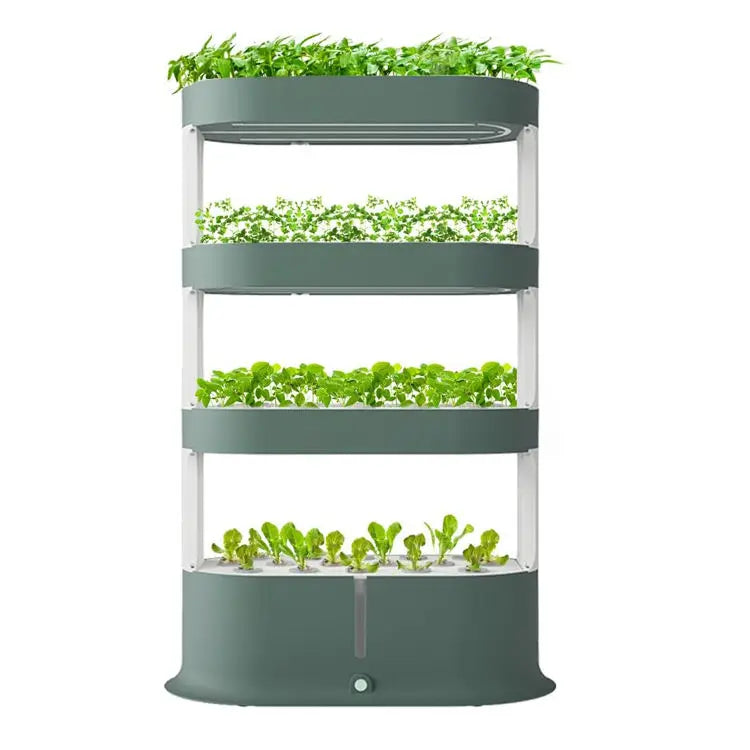 Farm Hydroponic Indoor Growth Tower Automatic Hydroponic System Vertical Garden Mini Aeroponic Home Intelligent Led Light Plants Seeds Growth Garden Supplies ( For Fast delivery please contact us)