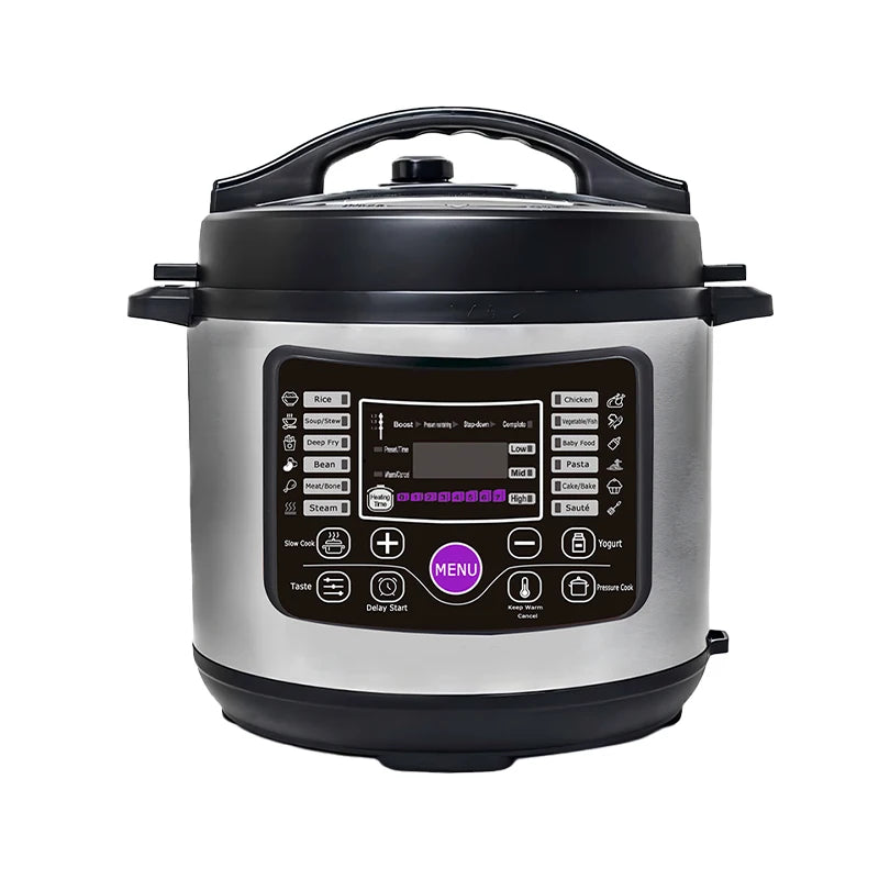 5L Large Capacity Electric Multi Cooker Stainless Steel Aluminum Inner Pot 13-in-1 Smart Automatic Cooker Digital Screen Display Electric Household Appliances Cooking Tools