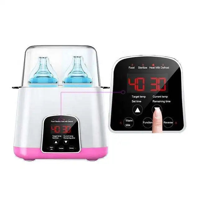 2-in-1 Electric Milk Sterilizer & Baby Bottle Warmer Automatic Intelligent Thermostat & LED Disinfection Sterilizer Smart Home Babies Hygiene Accessories Baby Health Care Supplies