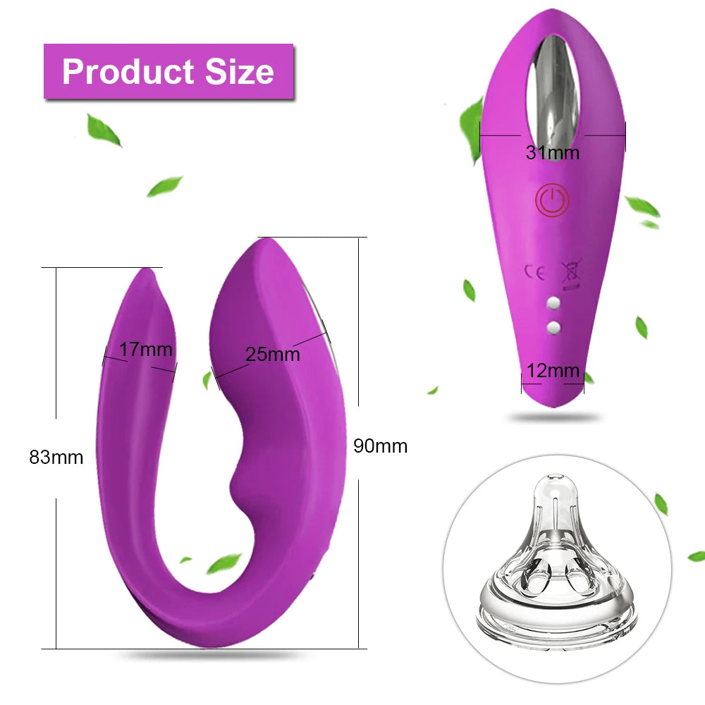 Powerful 2 Motor Vibrator Female Clitoris Stimulator Sex Toys For Women Couple Control G Spot Wearable Dildos Toys For Adults 18