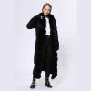 4 Colors Siberian -30"C Popular Women's Natural Real Fur Coat Long Ladies Real Fox Fur Coat Fur Sweater Hooded 120-125cm Length Knit Cardigan Ladies Winter Fashion Apparel Supplies