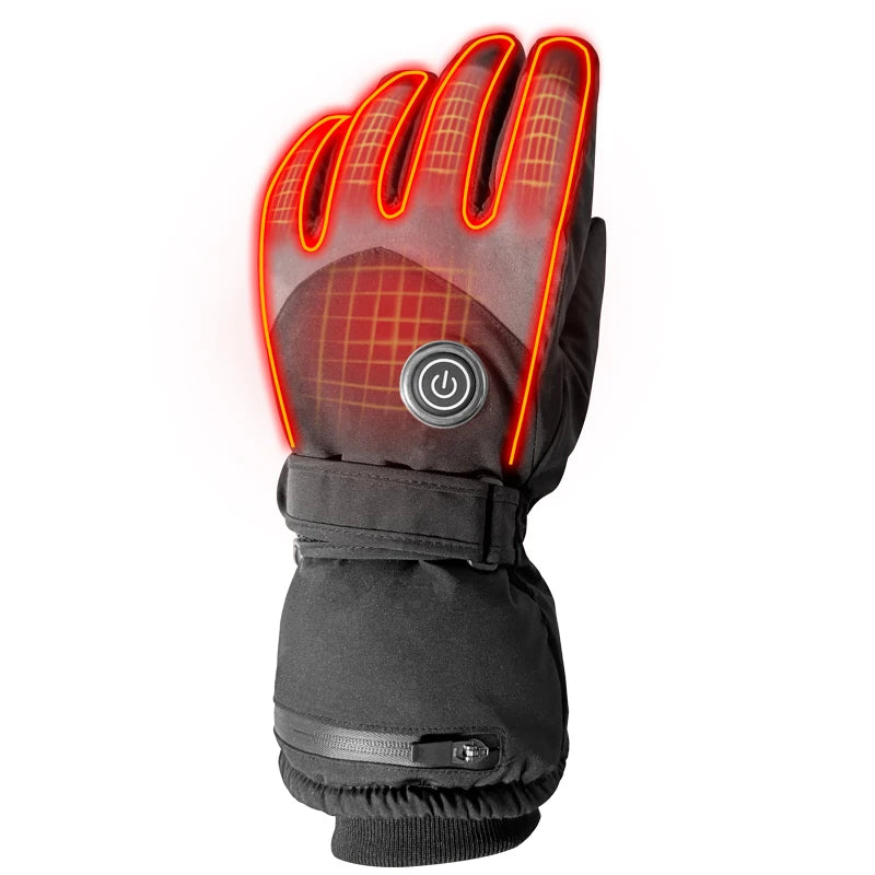 Professional Electric USB Top Quality Rechargeable Minus 40* Heated Gloves Powered Mountaineering Climbing Waterproof Sports Ski Unisex Smart Heating Durable Warm  Alpine Skiers Snowmobile Winter Sports Clothing Accessories