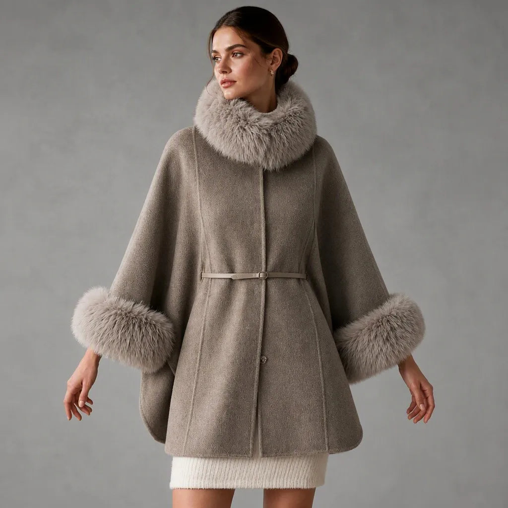 S-4XL Women's Handmade Wool Blend Overcoat Detachable Stand Collar Full Sleeve Covered Button Closure Solid 850g Winter Outerwear Women's Clothing Supplies