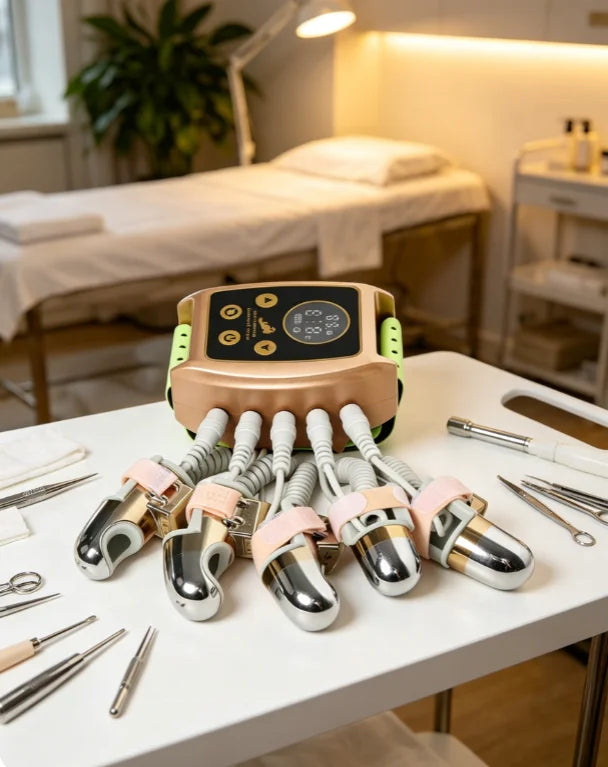 NEW Technology Portable Gravitational Diamond Finger Massager DC5V Lithium Battery Wireless Facial Neck Massage Skin Tightening Anti-Wrinkle Anti-Aging Rejuvenation System Machine Women Skin Care Supplies