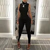 NEW Arrivals Black/Purple/Apricot Color Spring  Summer Women's Sexy Backless Tight Jumpsuit Women Hipster Sexy Turtleneck Backless Skinny One Piece Romper