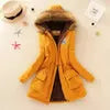 BEST PRICE 10 Colors S-3XL Plus Size Long Sleeve Thick Warmth Clothing Autumn Winter Warm New Hooded Cotton Casual Jacket Snow Boots Outerwear Coats Women Winter Apparel Supplies