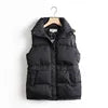 Black/Beige Color Winter Warm Windbreaker Sleeveless Vest Women Fashion Waistcoat Casual Winter Sleeveless Jacket Female Coat Women Winter Apparel Accessories